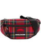 Marc Jacobs Tartan Sport Belt Bag - Red