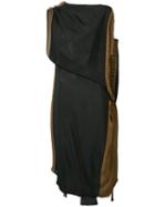 Uma Wang - Asymmetric Midi Dress - Women - Viscose - S, Black, Viscose