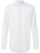 Barba Micro Printed Shirt - White