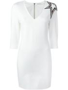 Pierre Balmain Star Appliqué Fitted Dress