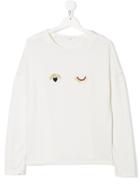 Chloé Kids Embroidered Wink Tee - White