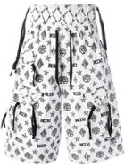Wings+horns Mesh Track Shorts - Black