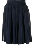 Golden Goose Side-stripe Flared Shorts - Blue