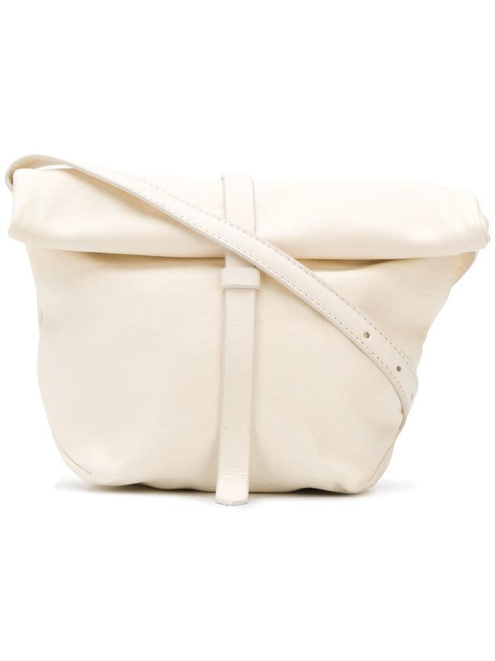Ann Demeulemeester Foldover Top Crossbody Bag - White