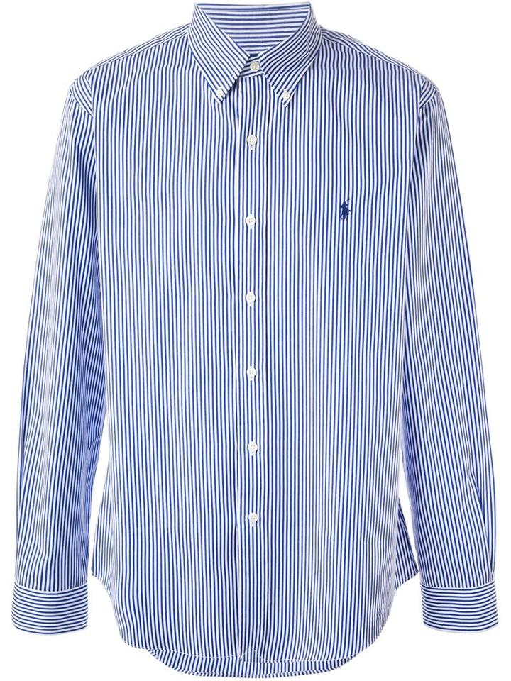 Polo Ralph Lauren Striped Button Down Shirt, Men's, Size: Small, Blue, Cotton