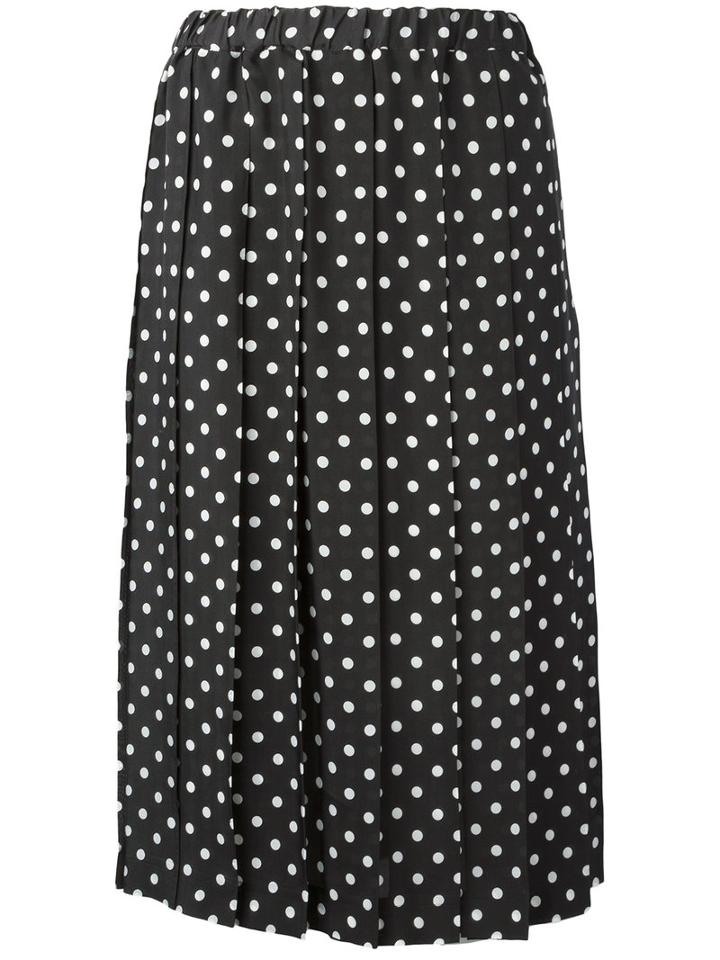 Comme Des Garçons Comme Des Garçons - Polka Dot Full Skirt - Women - Cupro - L, Women's, Black, Cupro