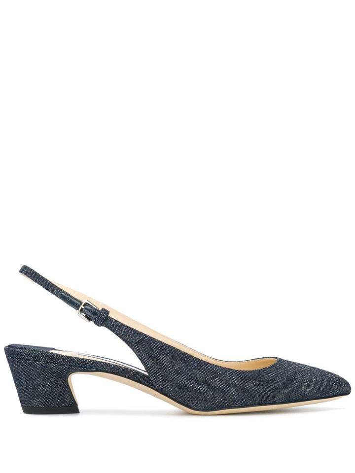 Jimmy Choo Gemma 40 Denim Pumps - Blue