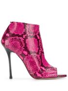 Marc Ellis Snakeskin Effect Sandals - Pink