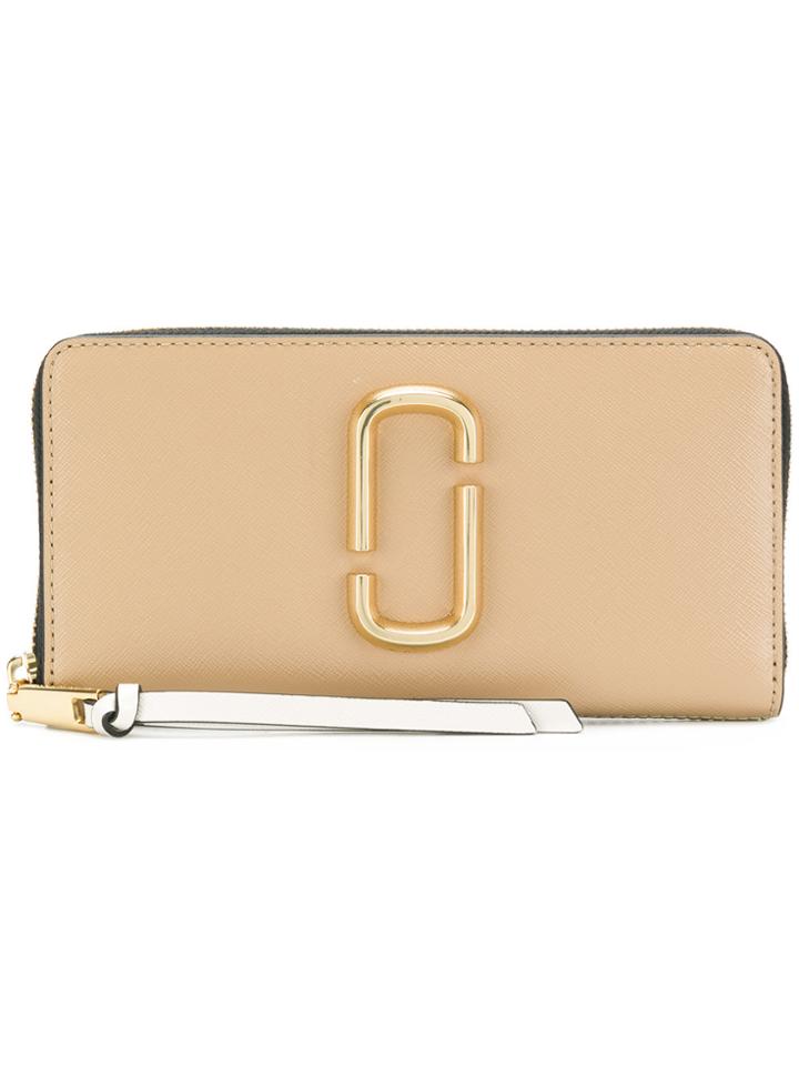 Marc Jacobs Snapshot Continental Wallet - Nude & Neutrals