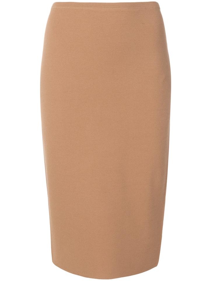 Dvf Diane Von Furstenberg Colour-block Pencil Skirt - Brown