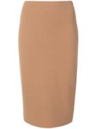 Dvf Diane Von Furstenberg Colour-block Pencil Skirt - Brown