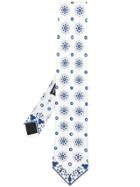 Alexander Mcqueen Floral Print Tie - Grey
