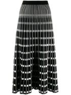 Steffen Schraut Pleated Knit Midi Skirt - Black