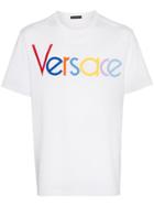 Versace Vers Emb Logo Ss Tee Wht - White