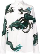 Givenchy Capricorn Dragon Print Shirt - White