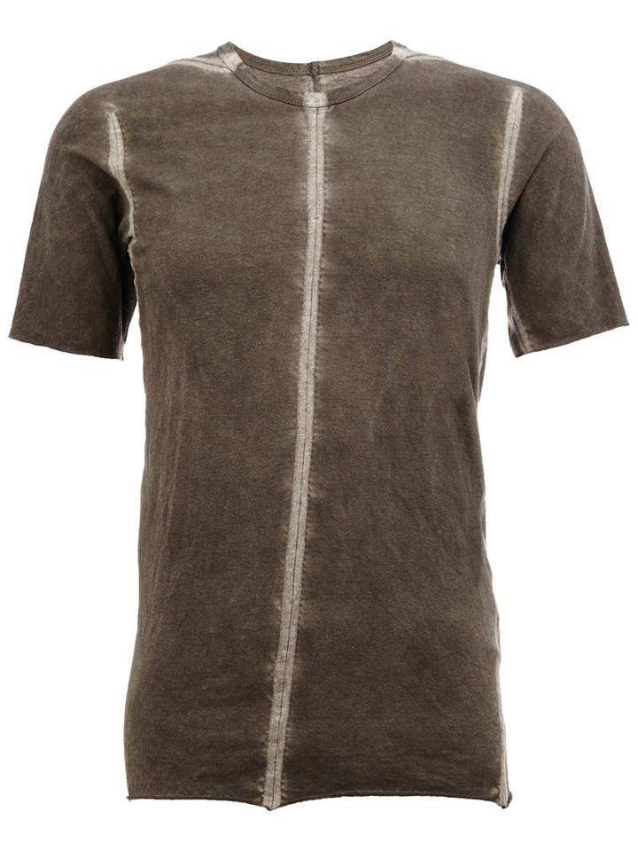 Isaac Sellam Experience Seam Detail T-shirt, Men's, Size: Small, Grey, Cotton/spandex/elastane