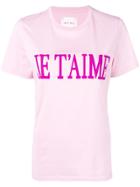 Alberta Ferretti 'je T'aime' Printed T-shirt - Pink