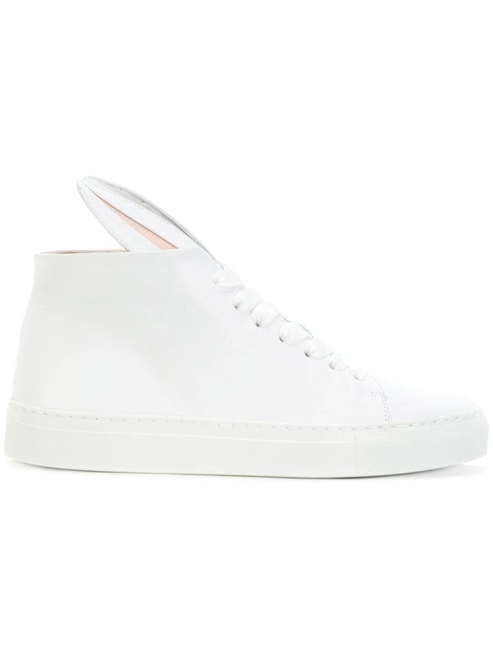 Minna Parikka Bunny Ear Hi-top Sneakers - White