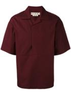 Marni - Short Sleeved Shirt - Men - Cotton - 46, Red, Cotton