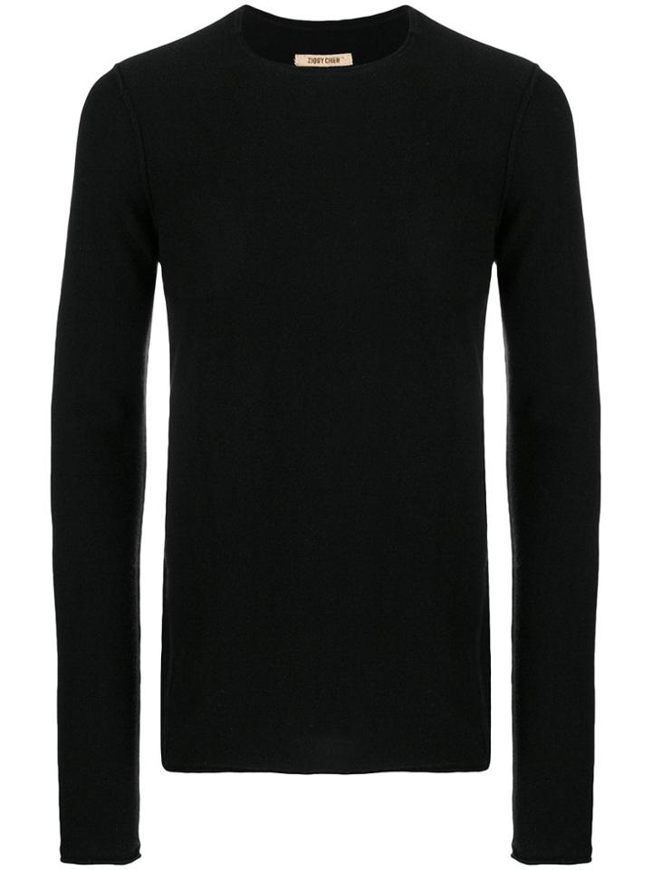 Ziggy Chen Fine Knit Sweater - Black