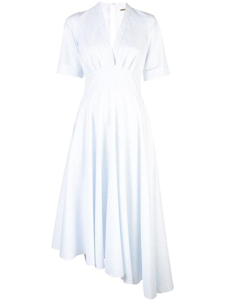 Adam Lippes Striped Asymmetric Dress - Blue