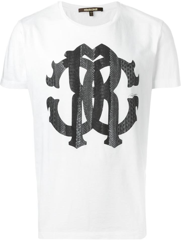 Roberto Cavalli Logo Print T-shirt