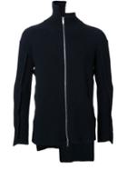 Maison Mihara Yasuhiro Zip-up Standing Collar Jumper, Men's, Size: 52, Black, Wool/alpaca
