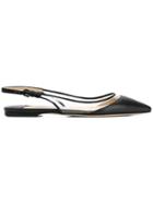 Jimmy Choo Erin Flat Ballerina Shoes - Black
