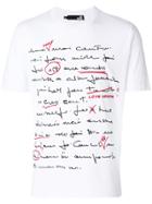Love Moschino Handwriting Print T-shirt - White