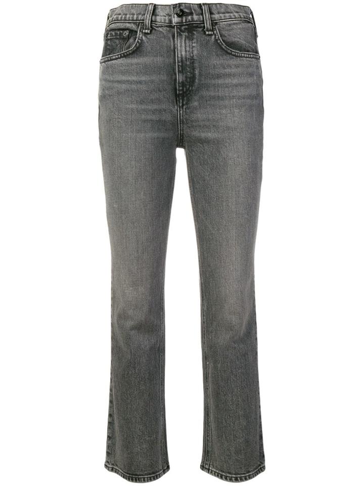 Rag & Bone Hana Cropped Jeans - Black