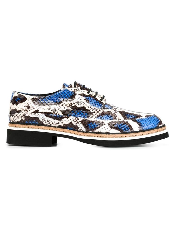Mcq Alexander Mcqueen Snakeskin Lace-up Shoes