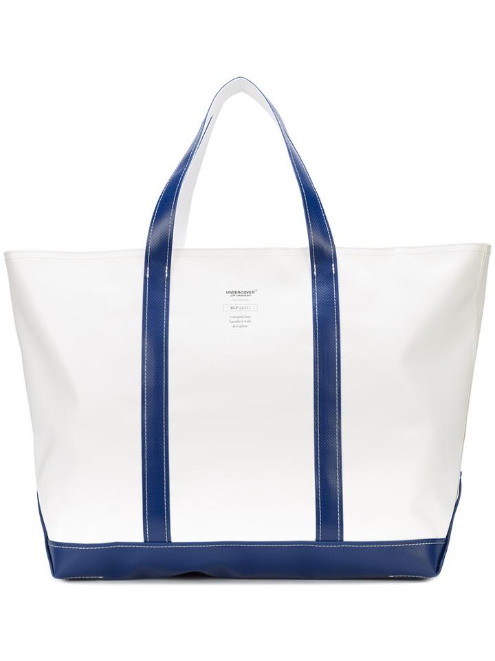 Undercover - Logo Tote Bag - Unisex - Cotton/linen/flax - One Size, White, Cotton/linen/flax