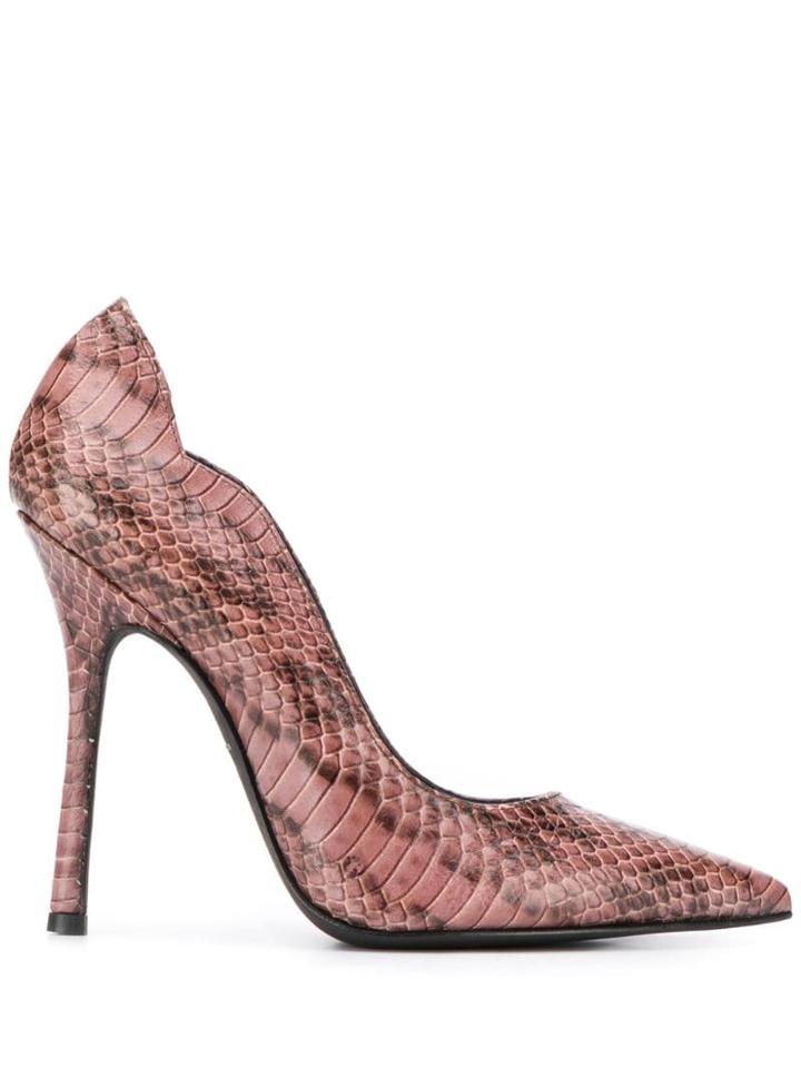 Marc Ellis Snakeskin Effect Pumps - Pink