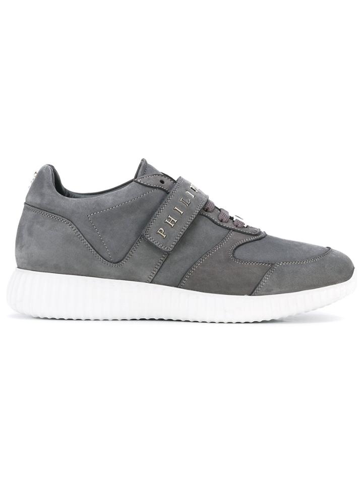 Philipp Plein Low-top Lace-up Sneakers - Grey