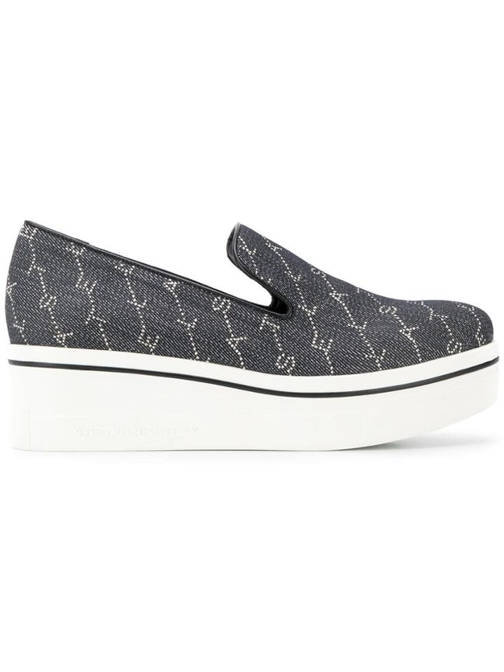 Stella Mccartney Monogram Platform Loafers - Grey