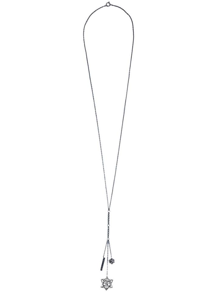 John Brevard Framework Star Pendant Necklace, Women's, Metallic, Sterling Silver