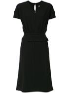 Lilly Sarti Ribbed Midi Dress - Black