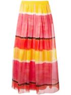 Alberta Ferretti Colour Block Long Skirt - Multicolour