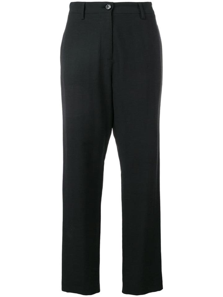 Love Moschino High-wwaisted Tailored Trousers - Black