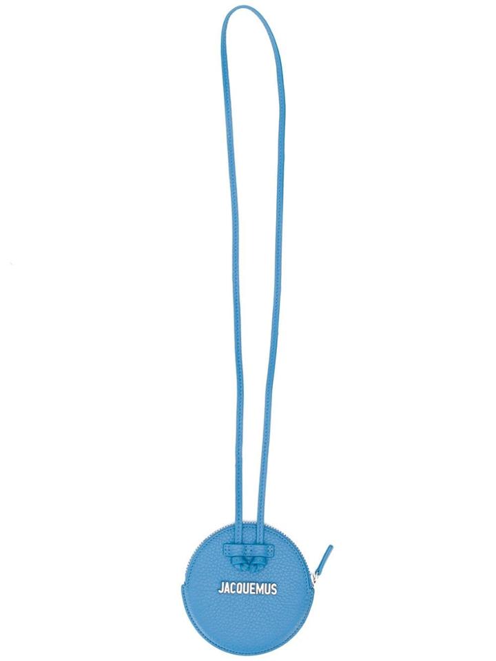 Jacquemus Round Necklace Coin Purse - Blue