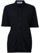 Jil Sander Short-sleeve Shirt, Women's, Size: 40, Black, Elastodiene/polyamide
