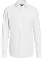 Burberry Slim Fit Cotton Poplin Shirt - White