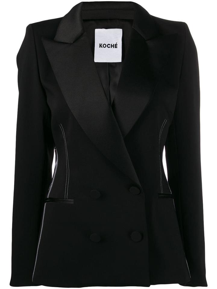 Koché Super Structured Blazer - Black