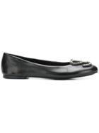 Sonia Rykiel Sr Crystal Embellished Ballerina Flats - Black