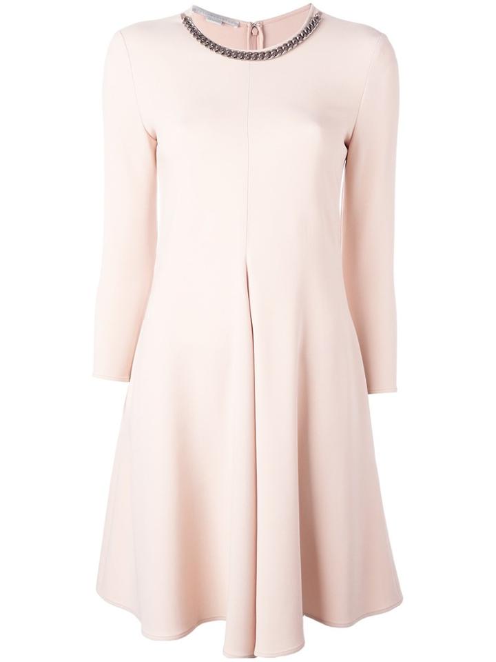 Stella Mccartney Falabella Neck Dress - Pink & Purple