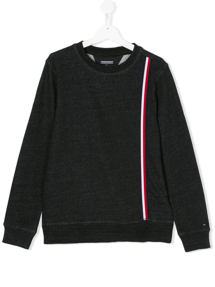 Tommy Hilfiger Junior Stripe Detail Sweatshirt - Black