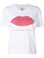 Zoe Karssen Lip Print T-shirt - White