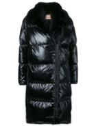 Yves Salomon Fur-trimmed Puffer Coat - Black