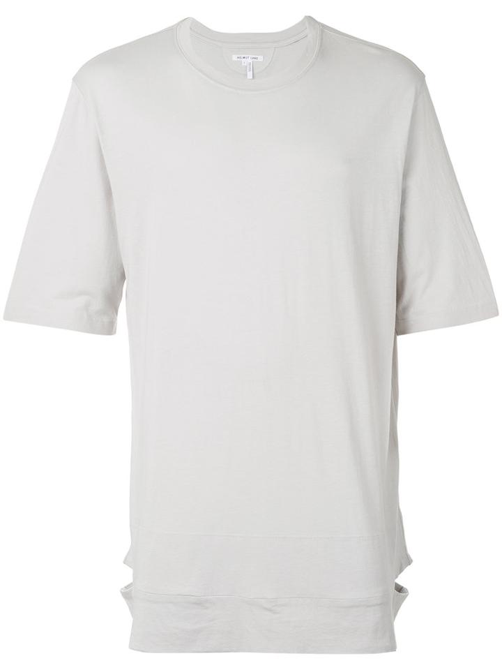 Helmut Lang - Round Neck Elongated T-shirt - Men - Cotton/modal - L, Grey, Cotton/modal