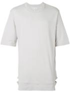 Helmut Lang - Round Neck Elongated T-shirt - Men - Cotton/modal - L, Grey, Cotton/modal